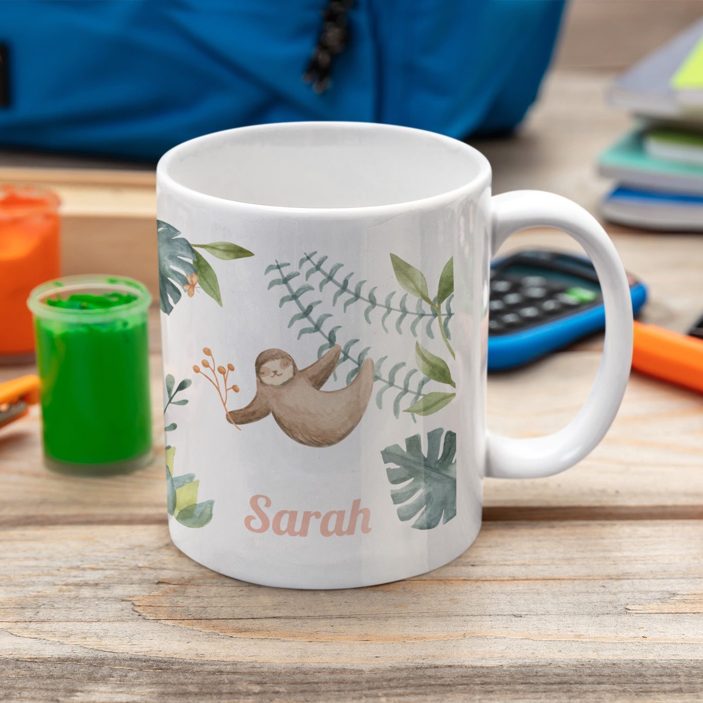 Personalisierte Kindertasse mit Aquarell-Motiv – kinder-druckerei.de