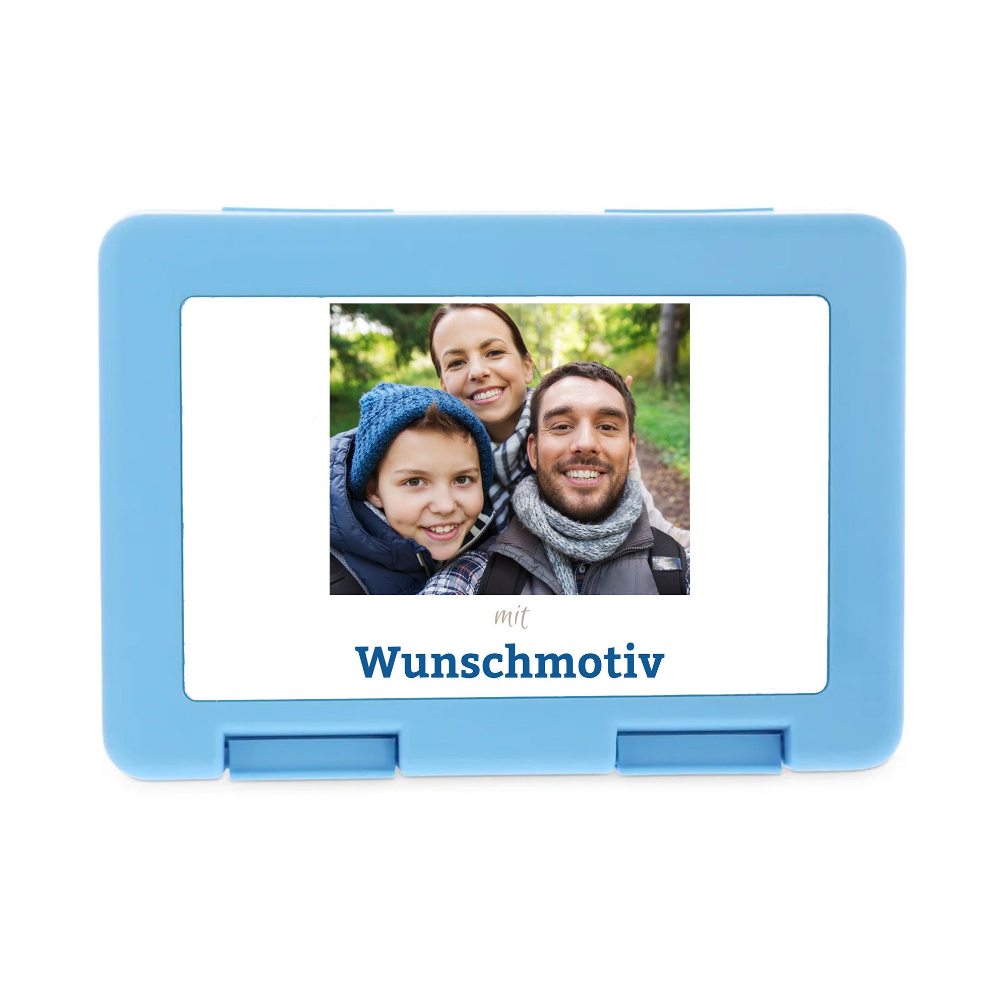 Personalisierte Brotdose für Kinder aus Kunststoff in verschiedenen Farben