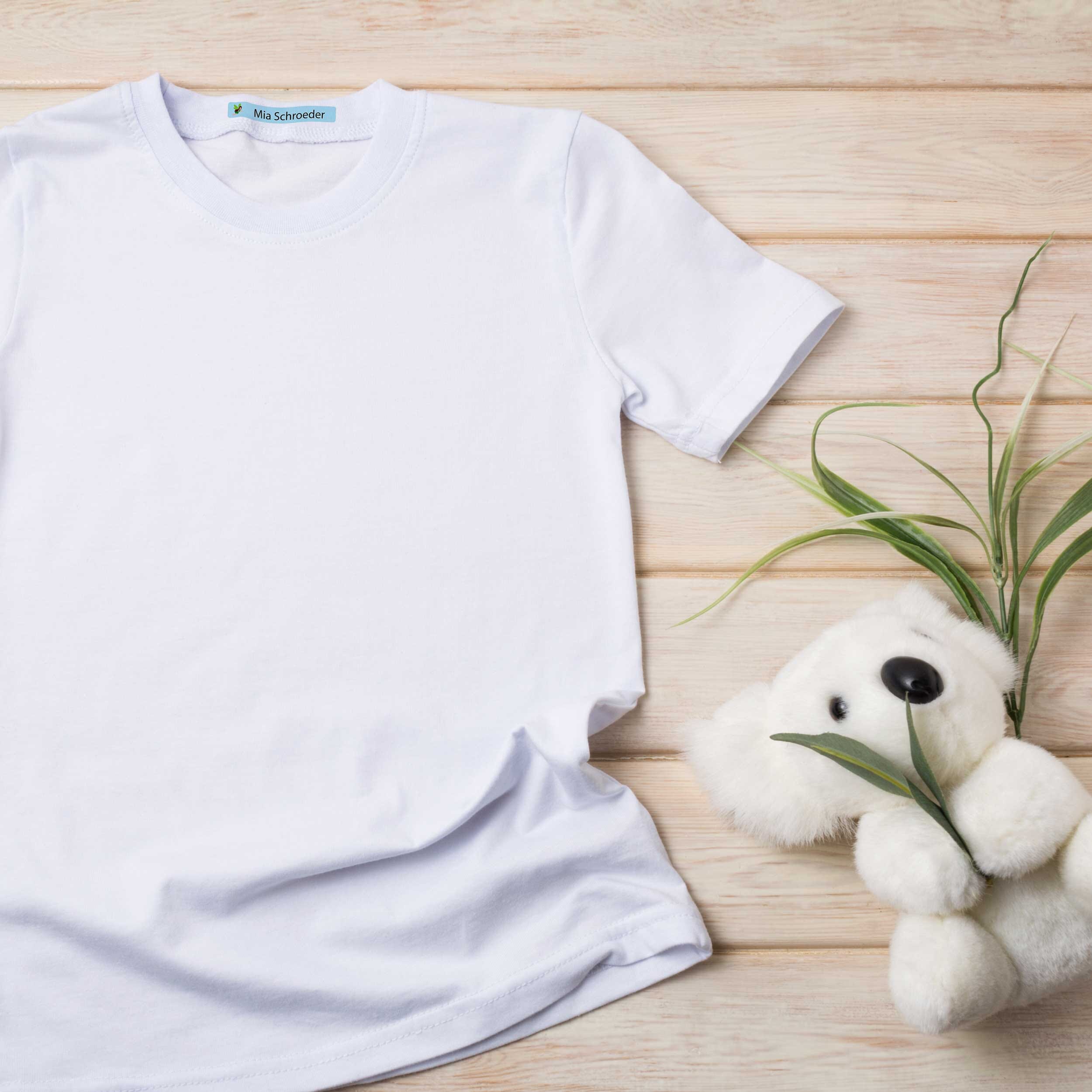 Bügeletiketten auf Kinder-Pullover