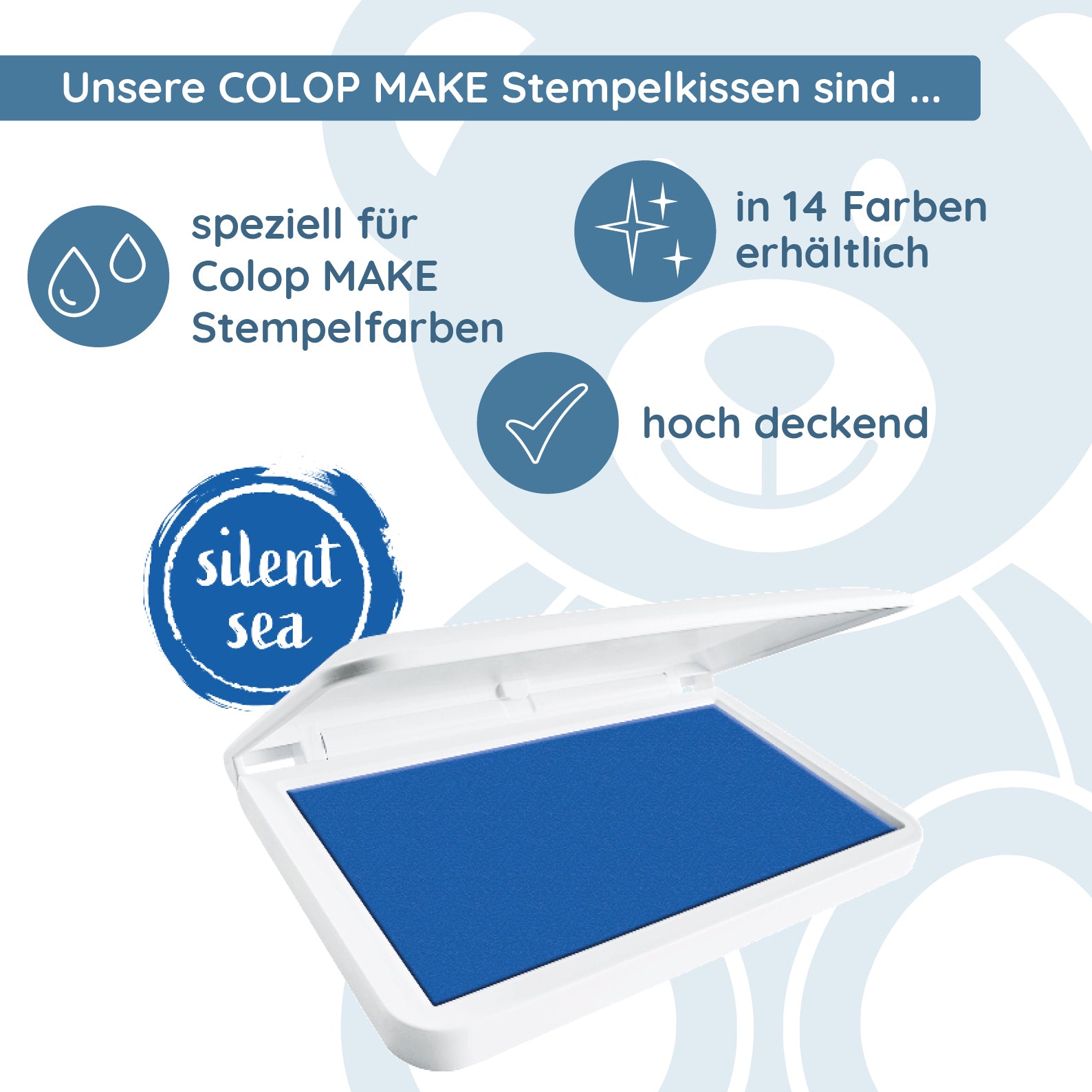 COLOP MAKE Stempelkissen blau (silent sea) - kinder-druckerei.de