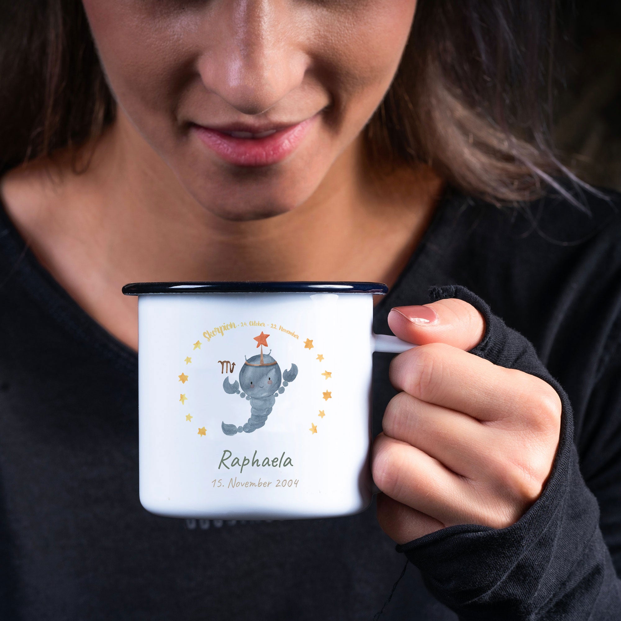 Emaille-Tasse mit Kindermotiv & individuellem Druck - kinder-druckerei.de