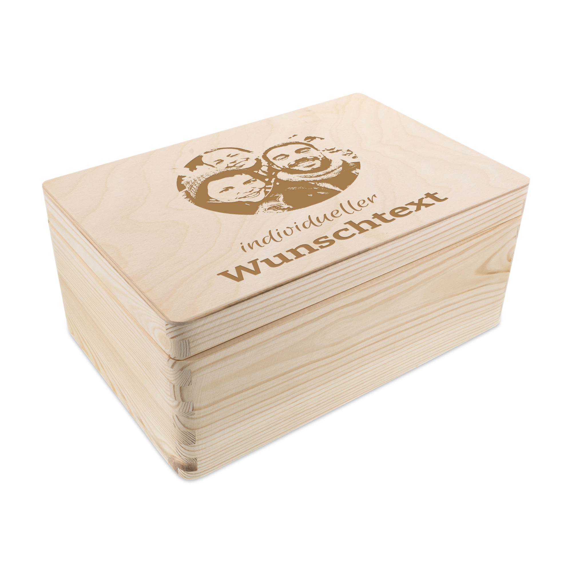 Erinnerungskiste aus Holz mit individueller Gravur