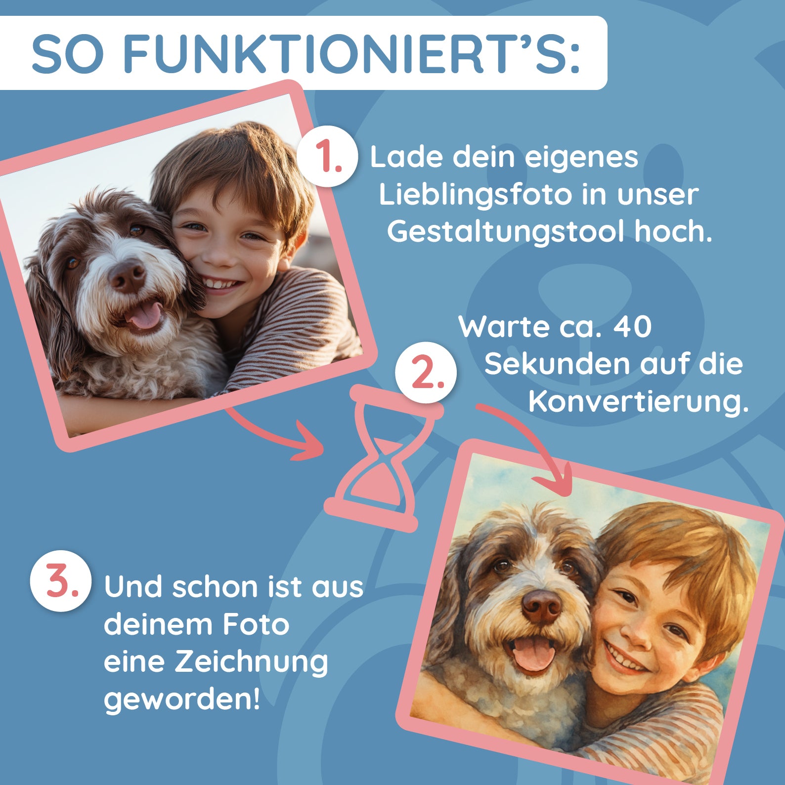 Puzzle mit Aquarellzeichnung und Text (inkl. Herzdose – 96 Teile) - kinder-druckerei.de