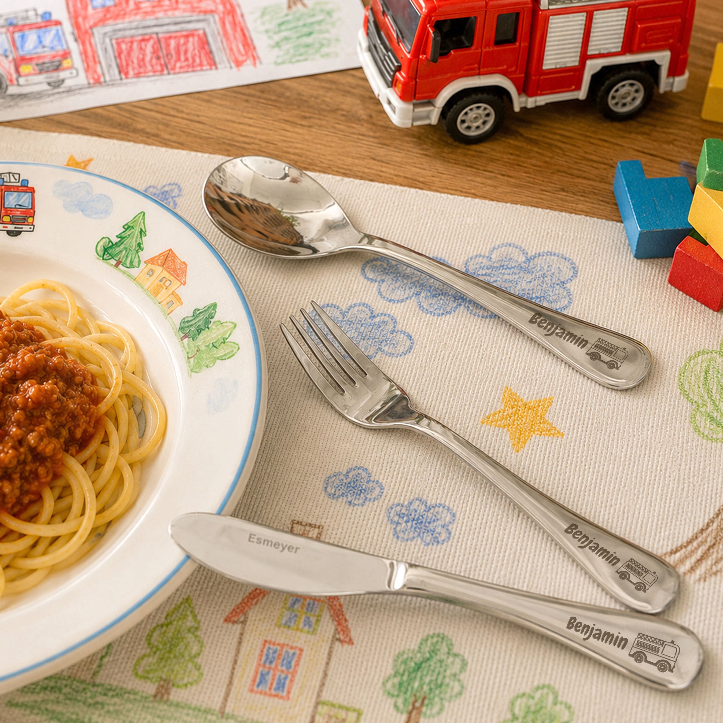 Children's Cutlery Set 3-Piece with Individual Engraving