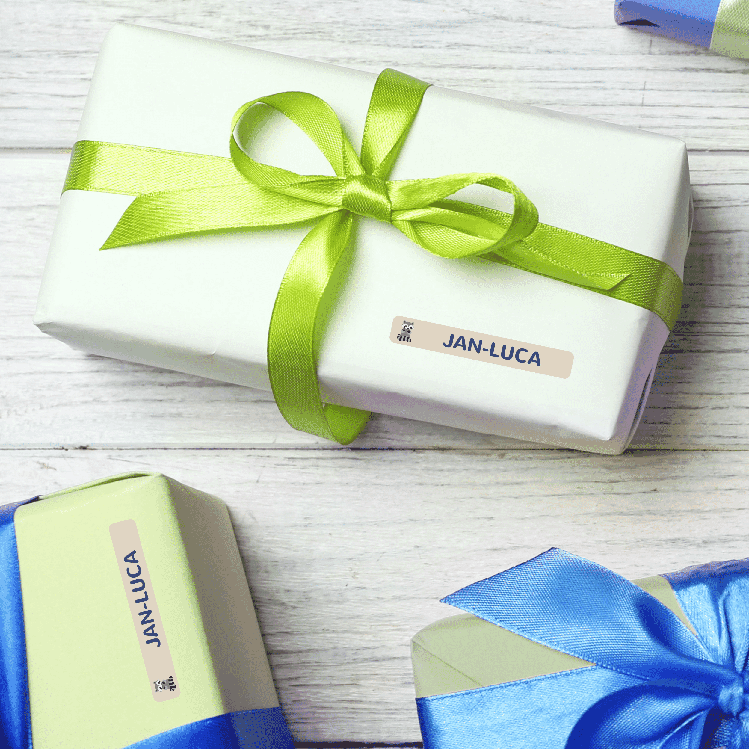 Namensaufkleber für Kinder Größe L (210 Aufkleber 60x9 mm) - kinder-druckerei.de