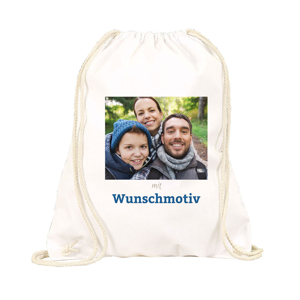Turnbeutel-Rucksack mit individuellem Druck