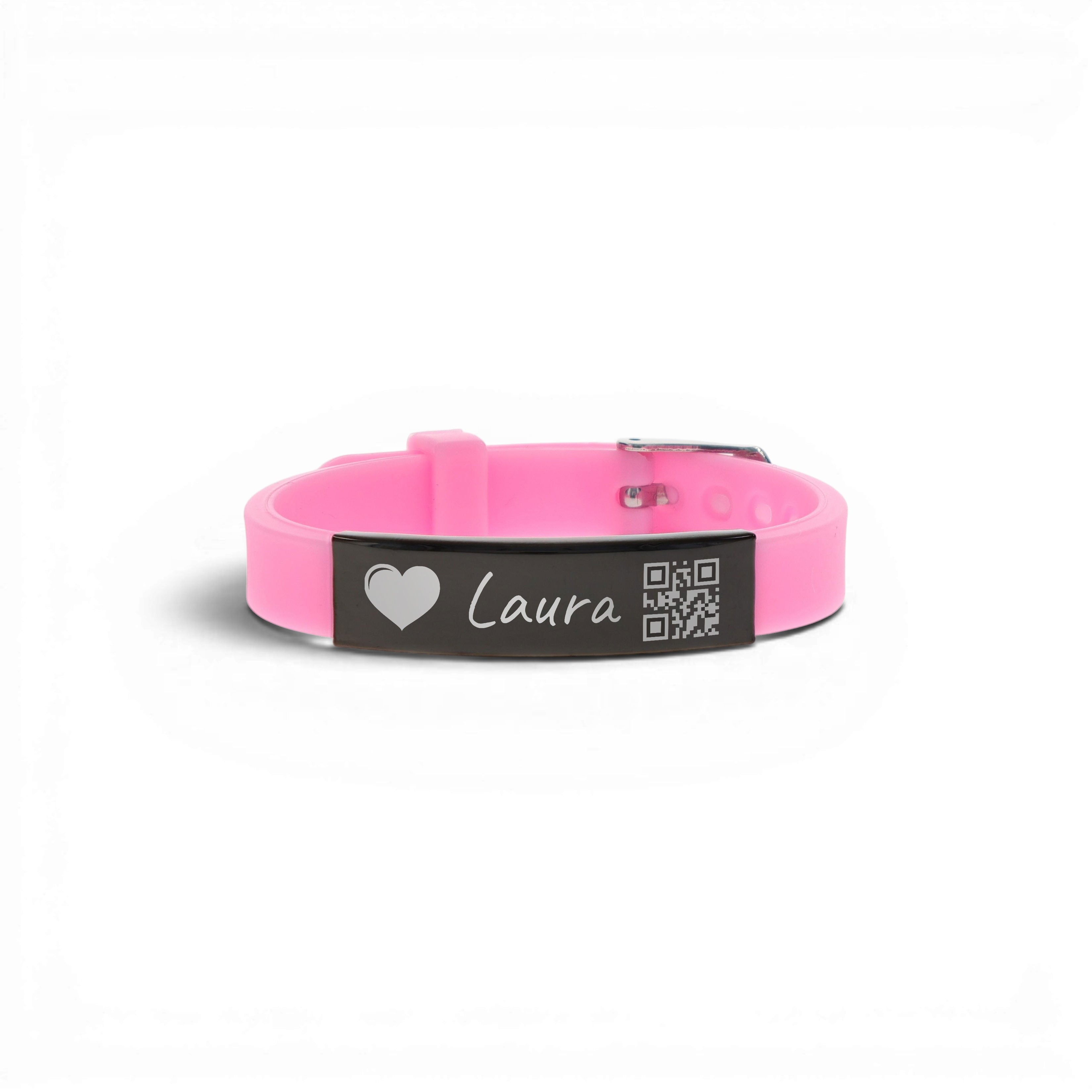 SOS-Armband für Kinder und Senioren mit QR-Code
