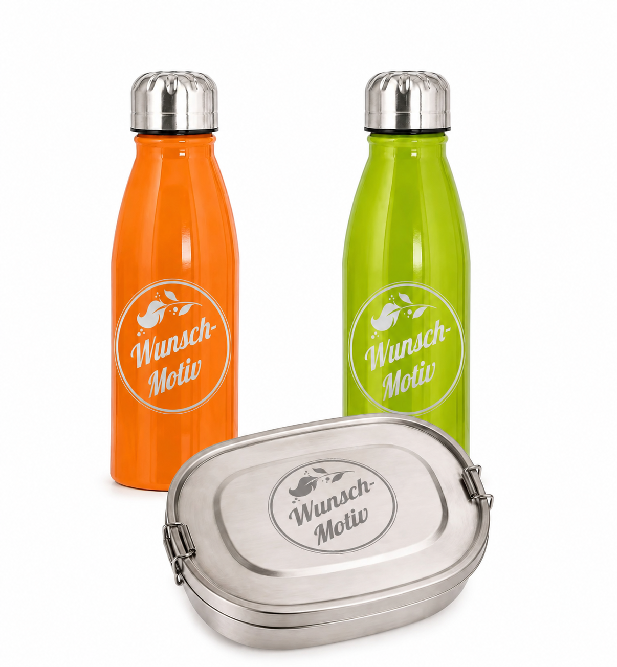 Schüler-SET – Personalisiertes Brotdosen- & Trinkflaschen-Set mit Namen