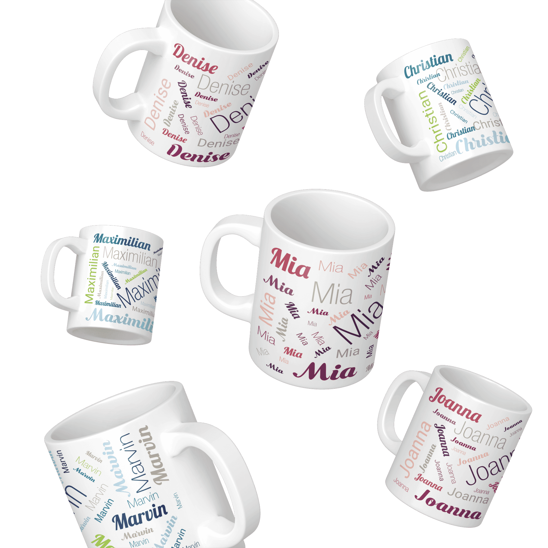 Personalisierte Keramiktasse mit Namen – Individuell bedruckte Tasse als Geschenkidee - kinder-druckerei.de