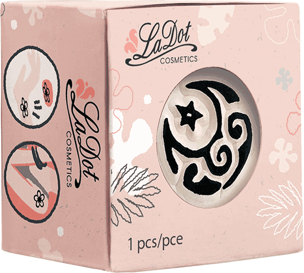 LaDot Stein "Mond" (1,5 x 1,5 cm) - Temporärer Tattoo Stempel