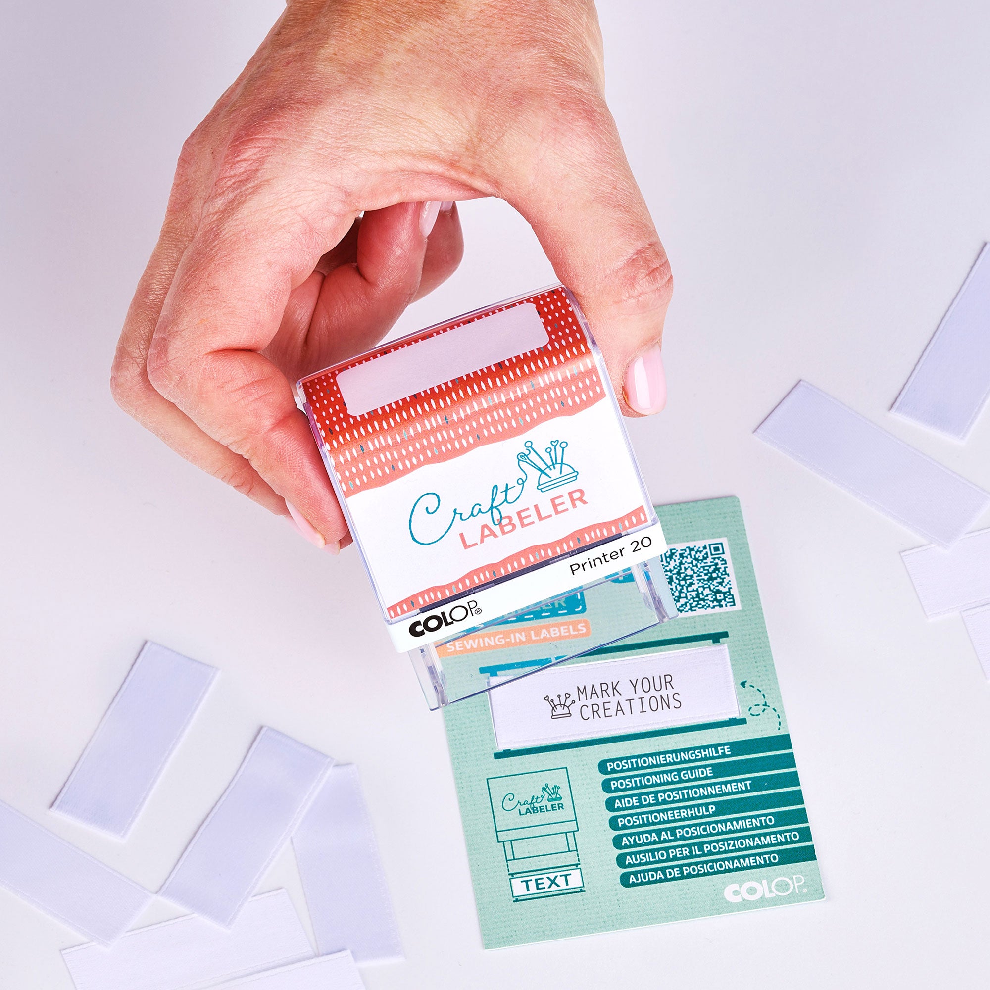Colop Craft LABELER Tampon textile Set Printer 20