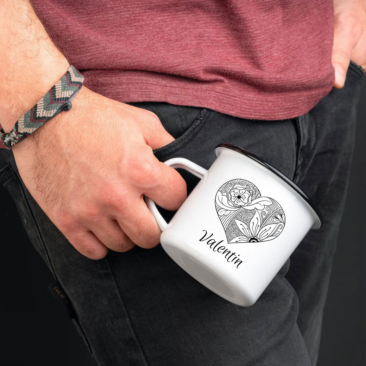 Personalized Enamel Mug