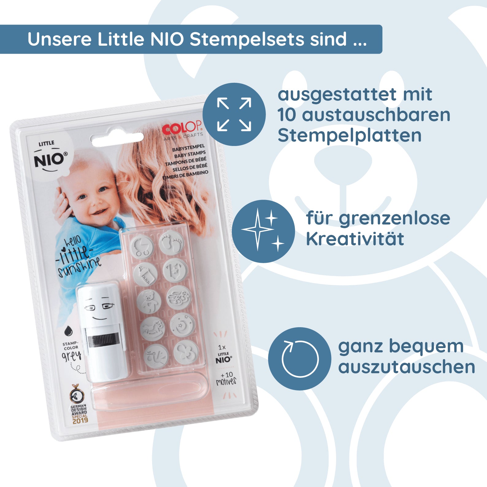 Little NIO Baby Stempelset - kinder-druckerei.de