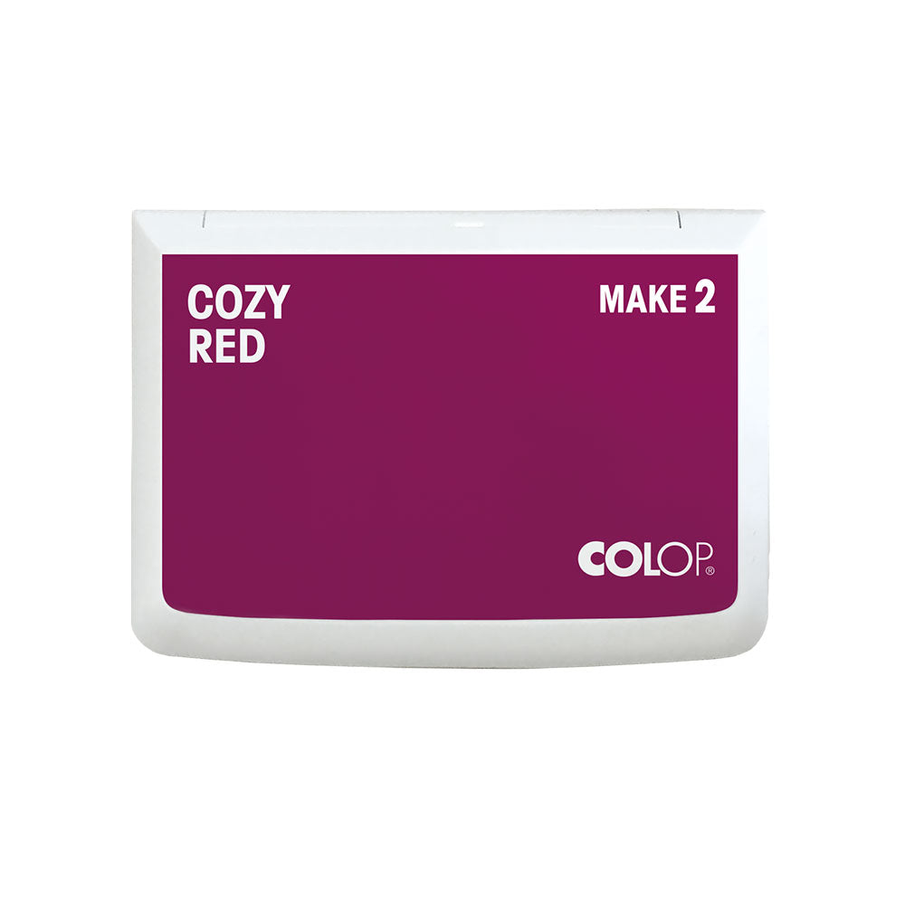 COLOP MAKE Stempelkissen dunkelrot (cozy red) - kinder-druckerei.de