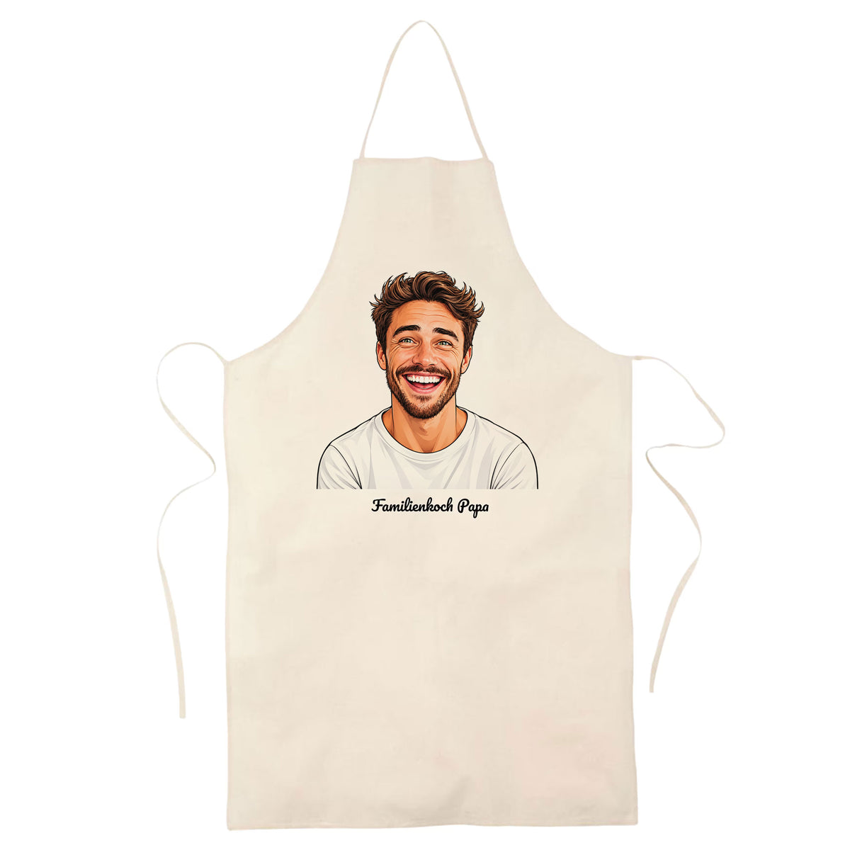 Apron with Caricature & Text