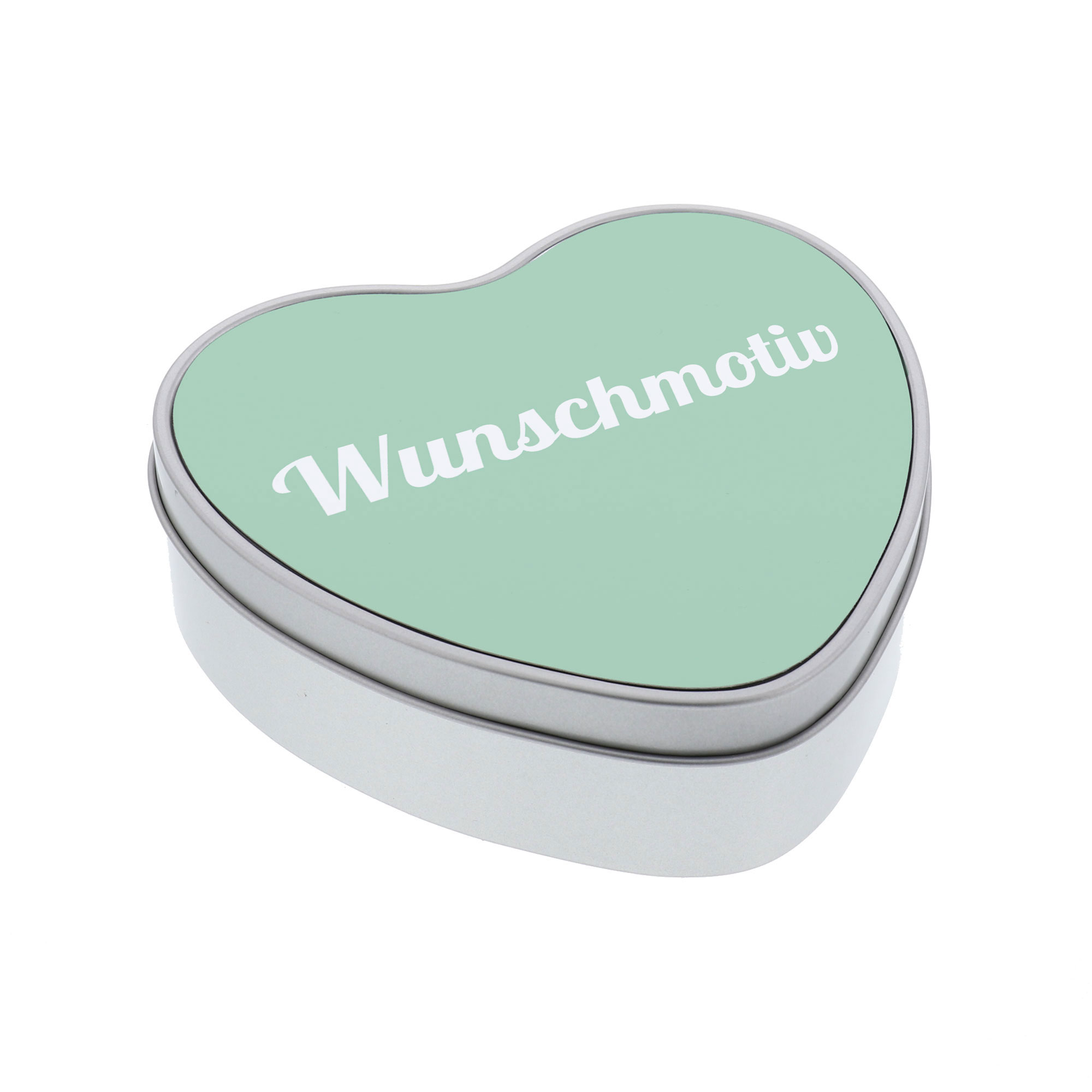 Herzförmige Keksdose / Metalldose mit Wunschmotiv – Personalisierte Geschenkdose - kinder-druckerei.de