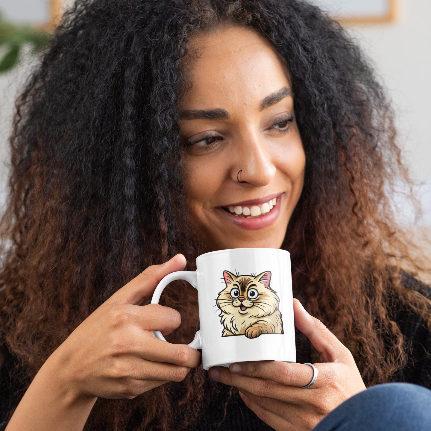 Keramiktasse mit Karikatur & Text - kinder-druckerei.de