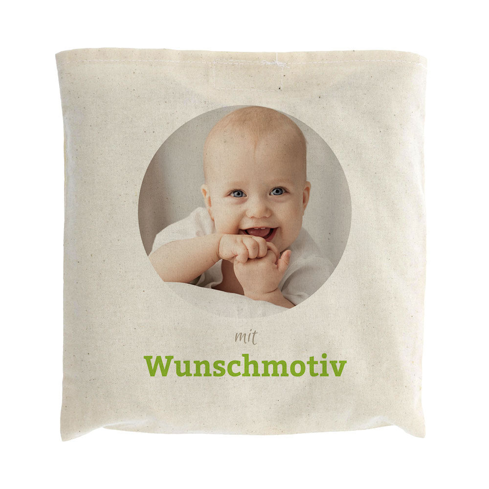 Kirschkernkissen mit individuellem Druck