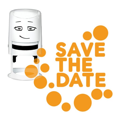 NIO Stempelmotiv - save the date-dots