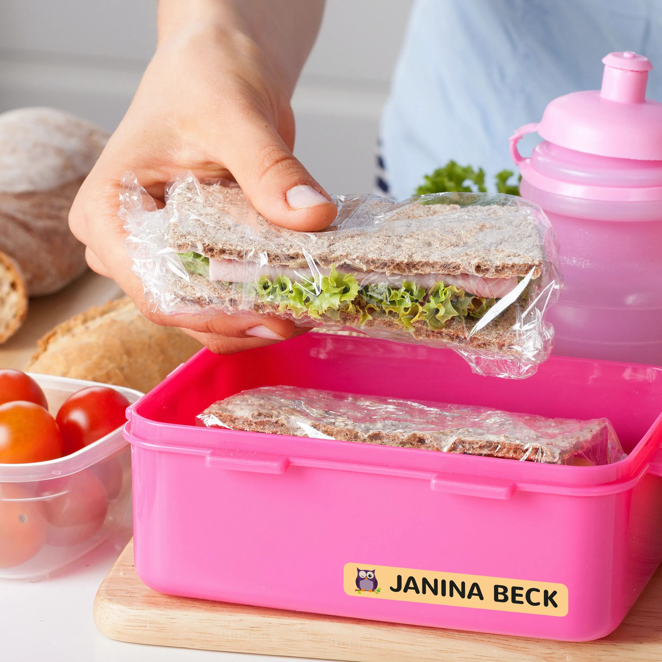 Namensaufkleber für Kinder (Set mit 260 Aufklebern in verschiedenen Größen)