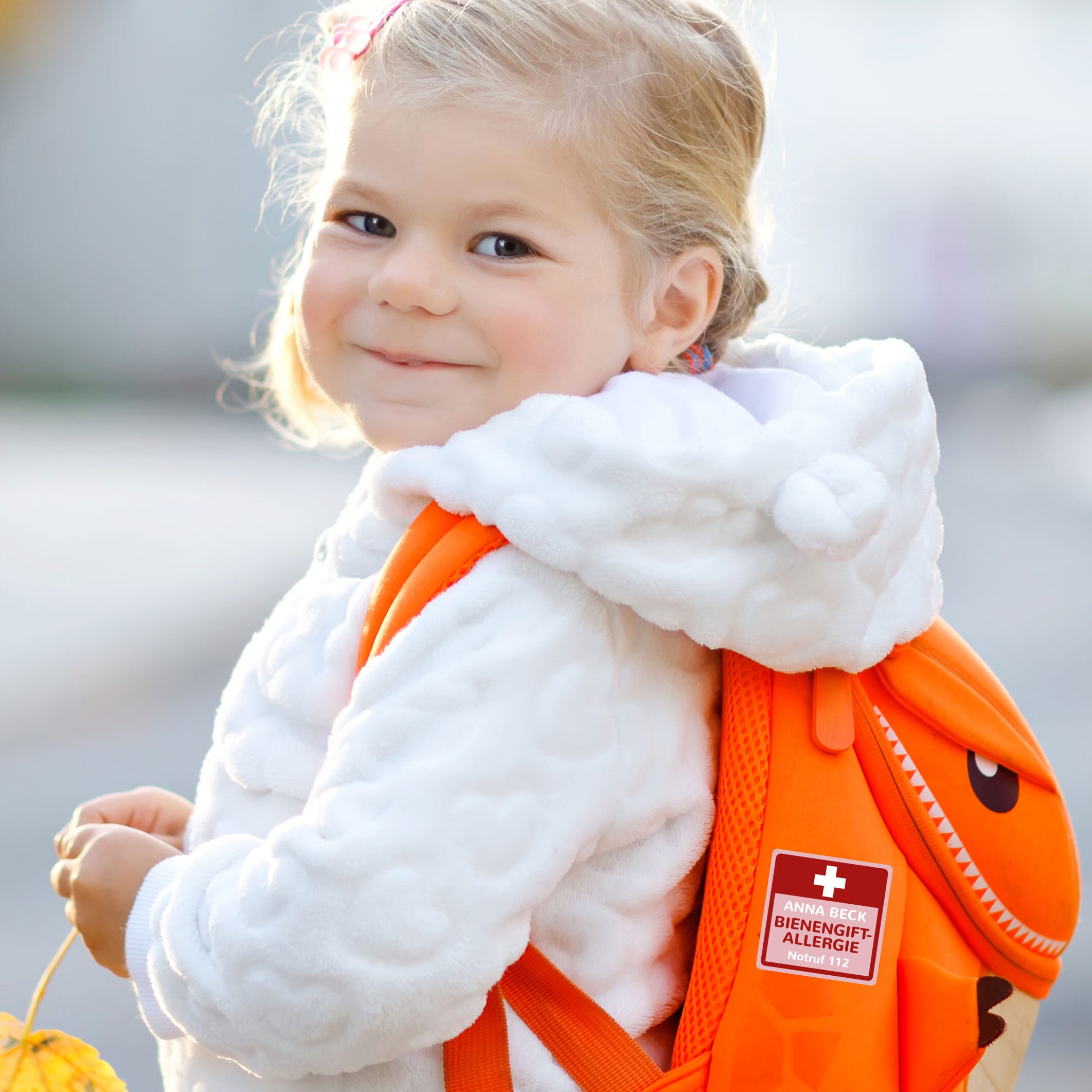 Notfallaufkleber für Kinder (60 Aufkleber - 47x47 mm)