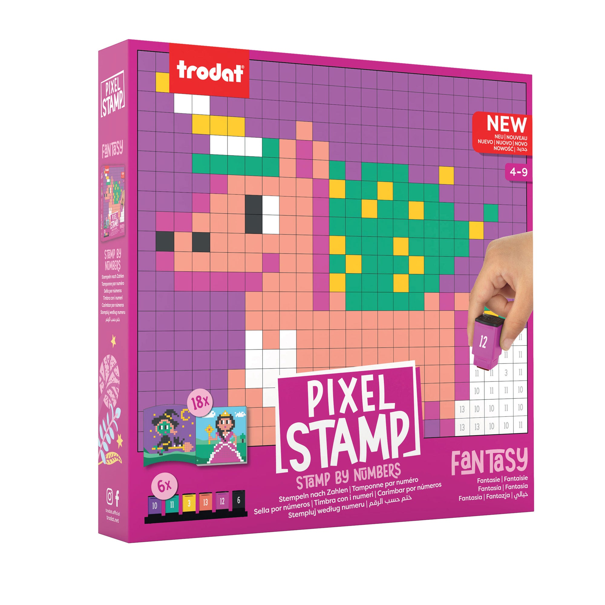 Trodat Pixel Stamps Set – Fantasie - kinder-druckerei.de