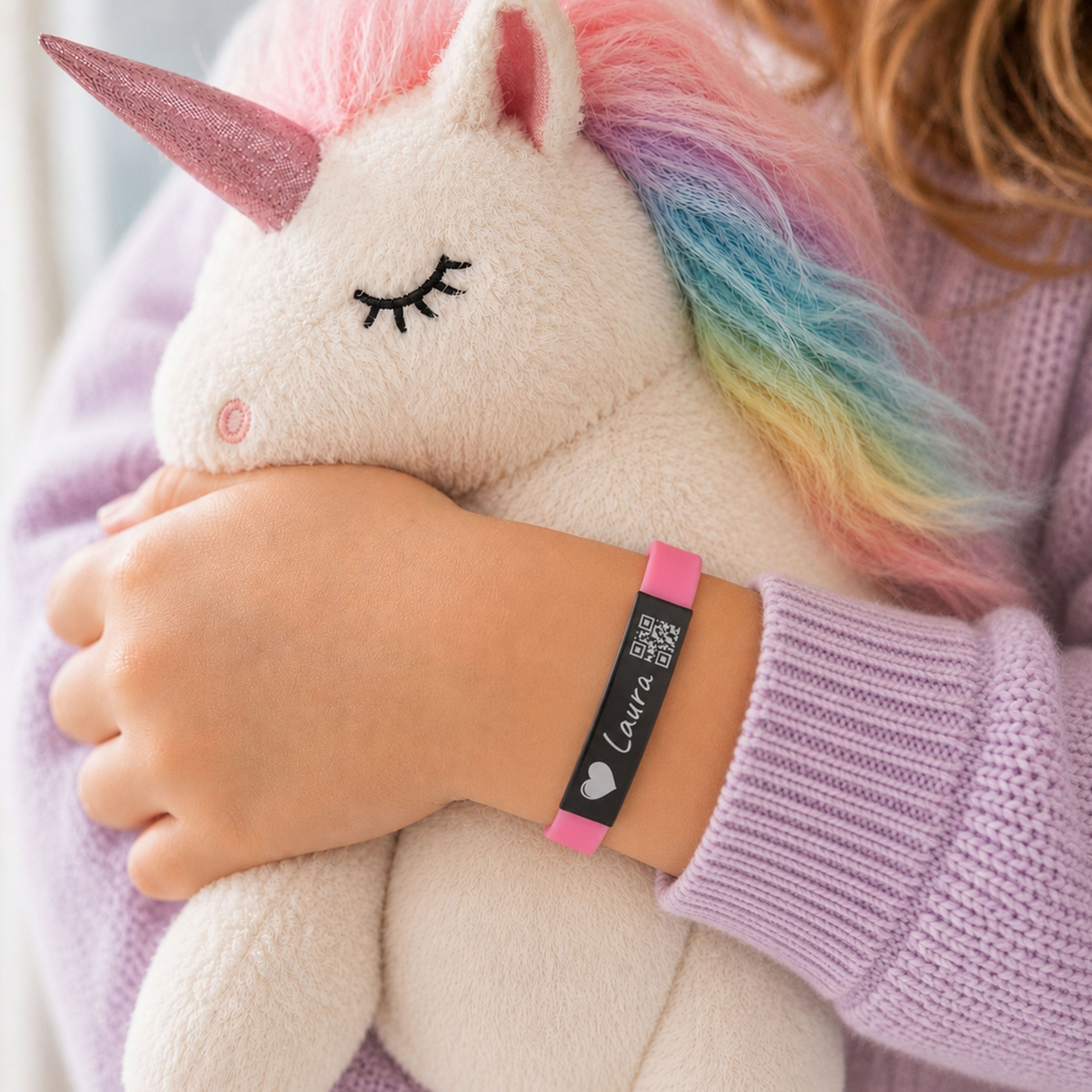 SOS-Armband für Kinder und Senioren mit QR-Code