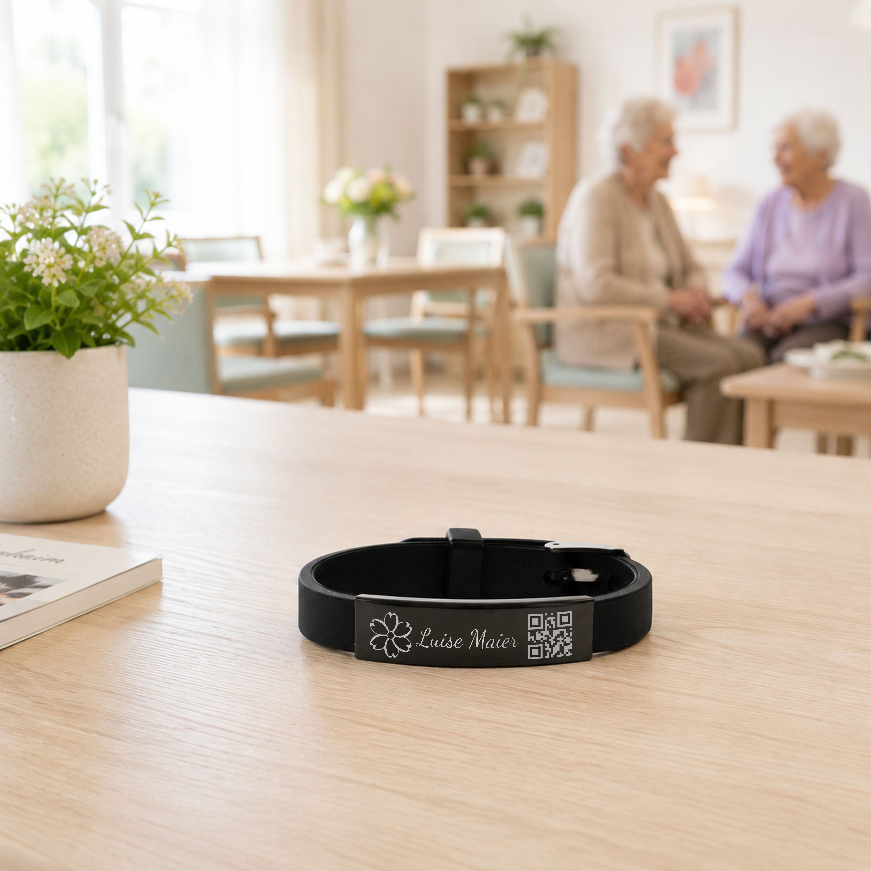 SOS-Armband für Kinder und Senioren mit QR-Code