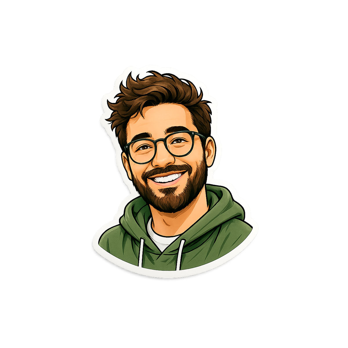 Illustration-Sticker nach Foto – personalisierte Aufkleber konturgeschnitten - kinder-druckerei.de
