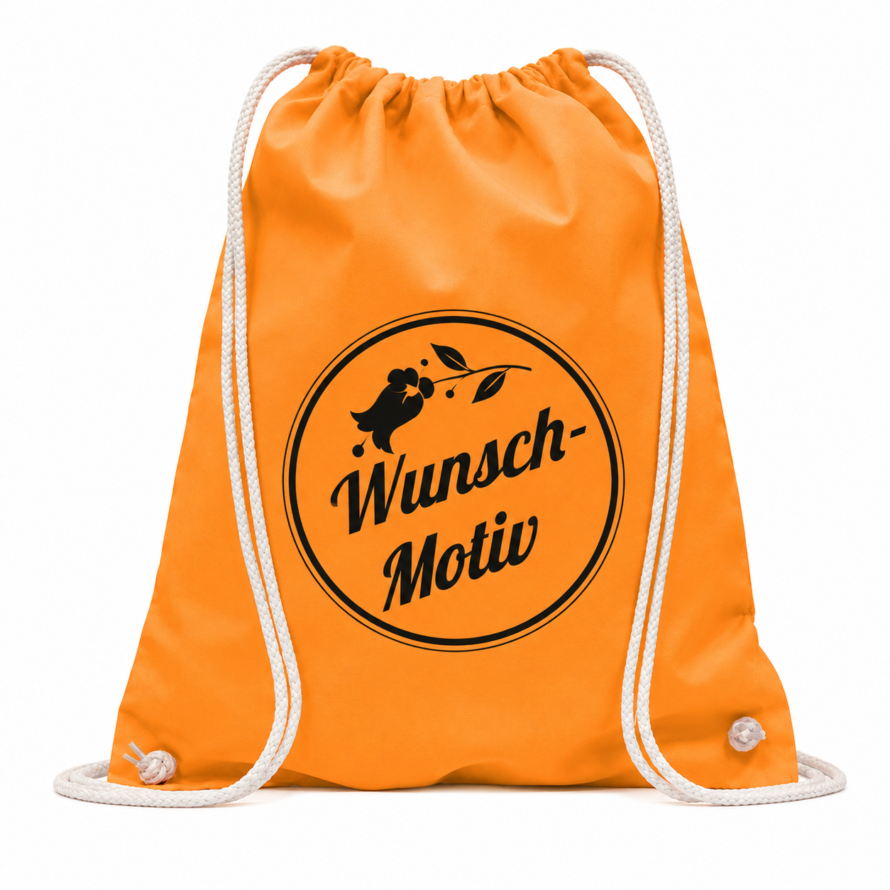 Turnbeutel-Rucksack bunt mit individuellem Schwarzdruck