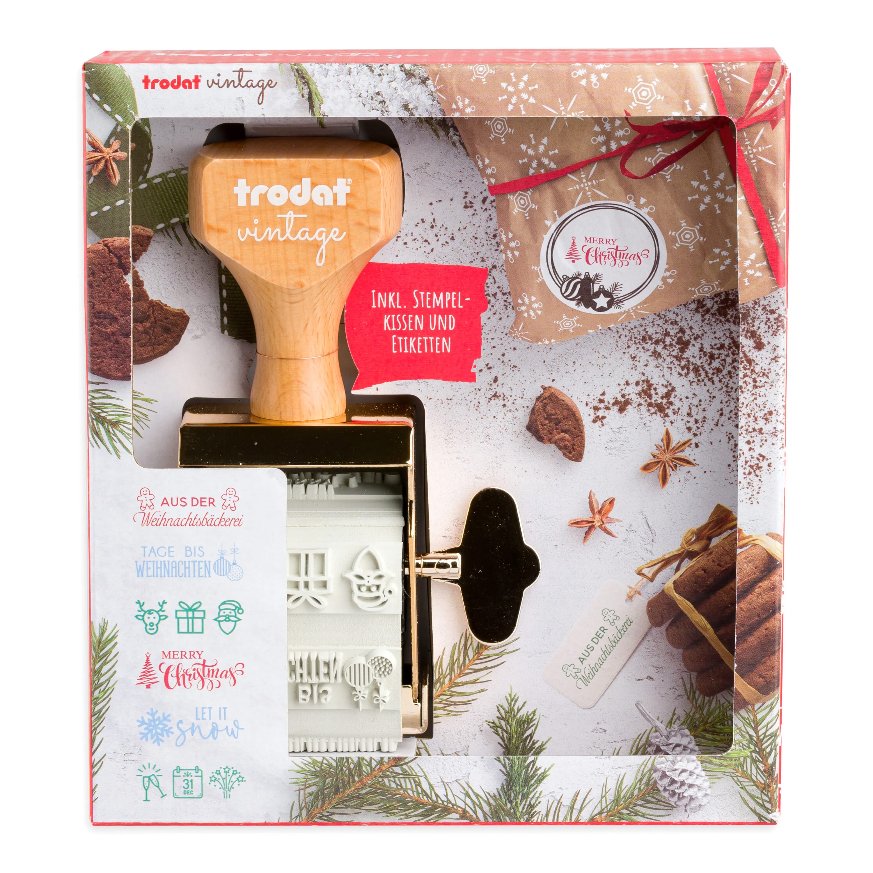 TRODAT Vintage Stempel Weihnachten "Winter Edition"