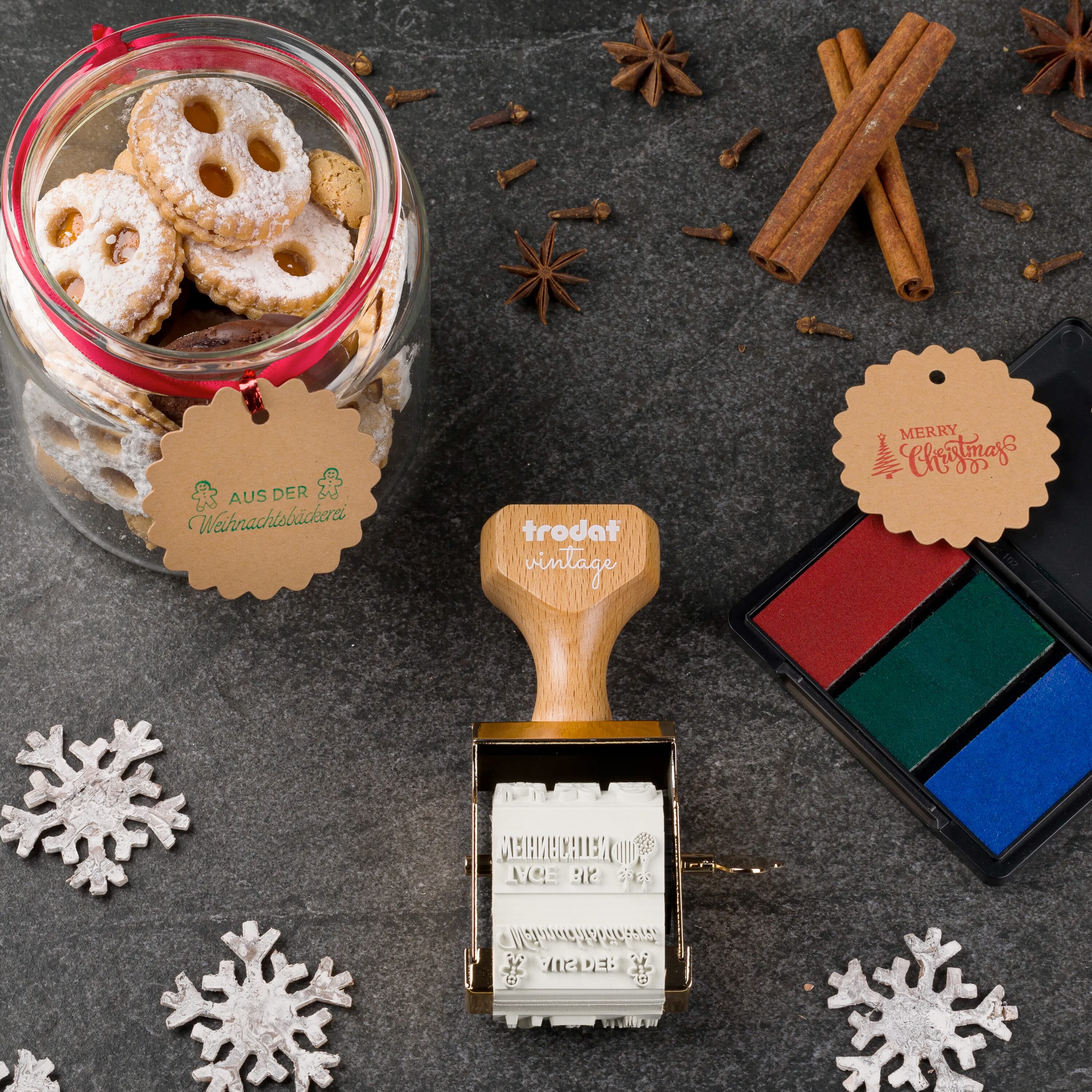 TRODAT Vintage Stempel Weihnachten "Winter Edition"