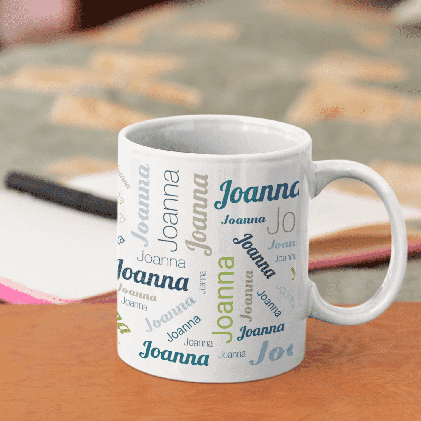 Personalisierte Keramiktasse mit Namen – Individuell bedruckte Tasse als Geschenkidee