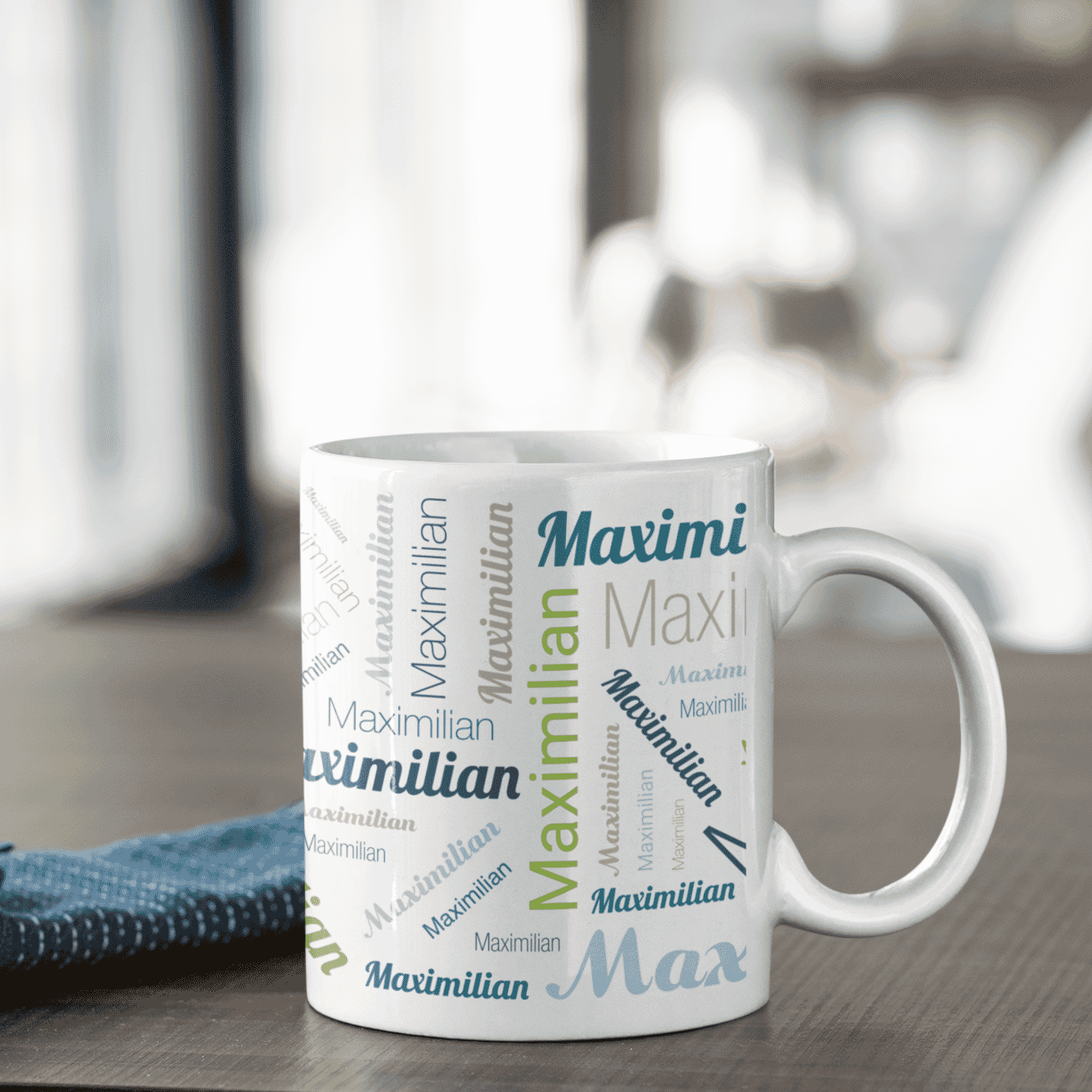 Personalisierte Keramiktasse mit Namen – Individuell bedruckte Tasse als Geschenkidee