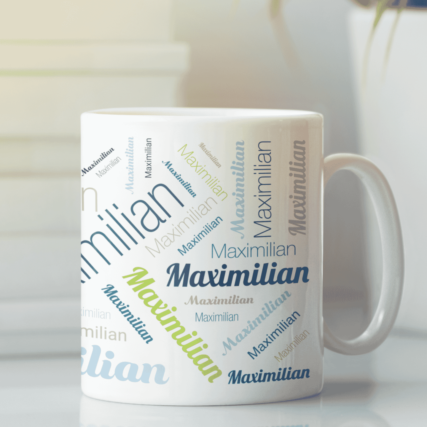 Personalisierte Keramiktasse mit Namen – Individuell bedruckte Tasse als Geschenkidee