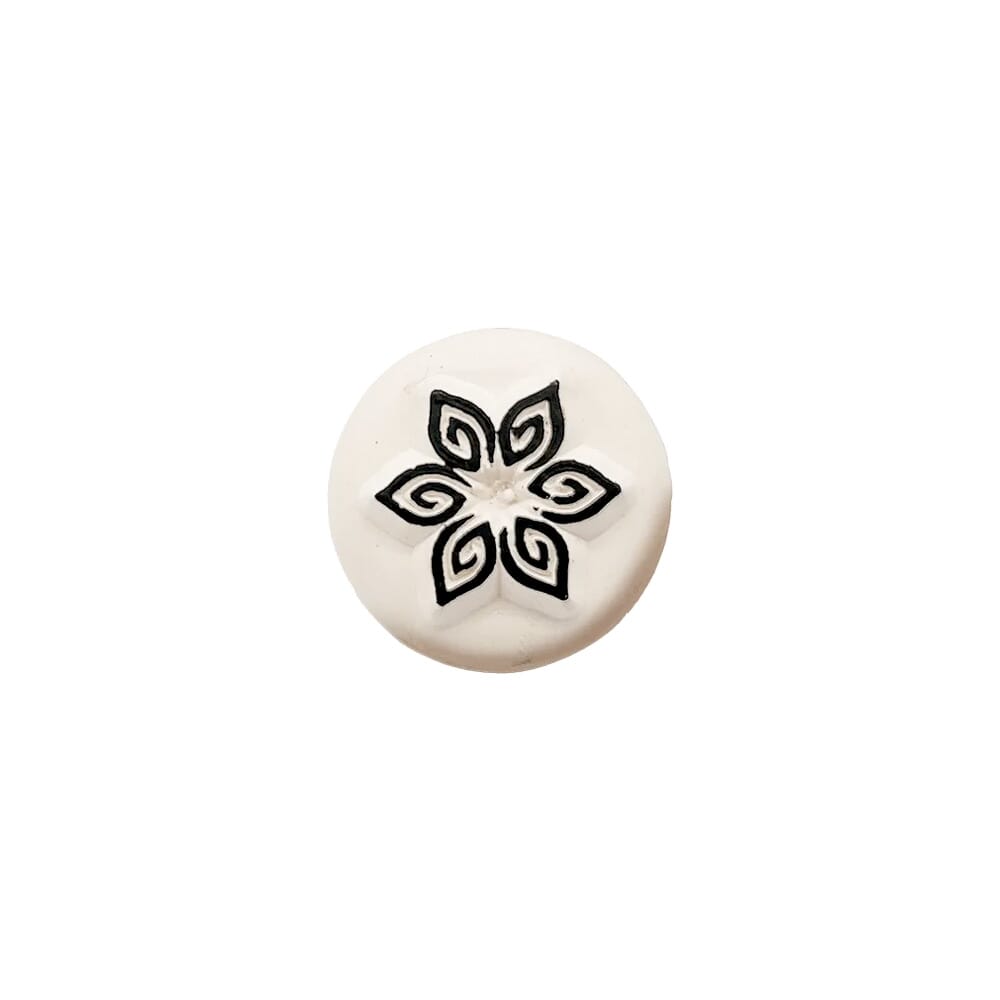 LaDot Stein "Blume 2" (1,5 x 1,5 cm) - Temporärer Tattoo Stempel