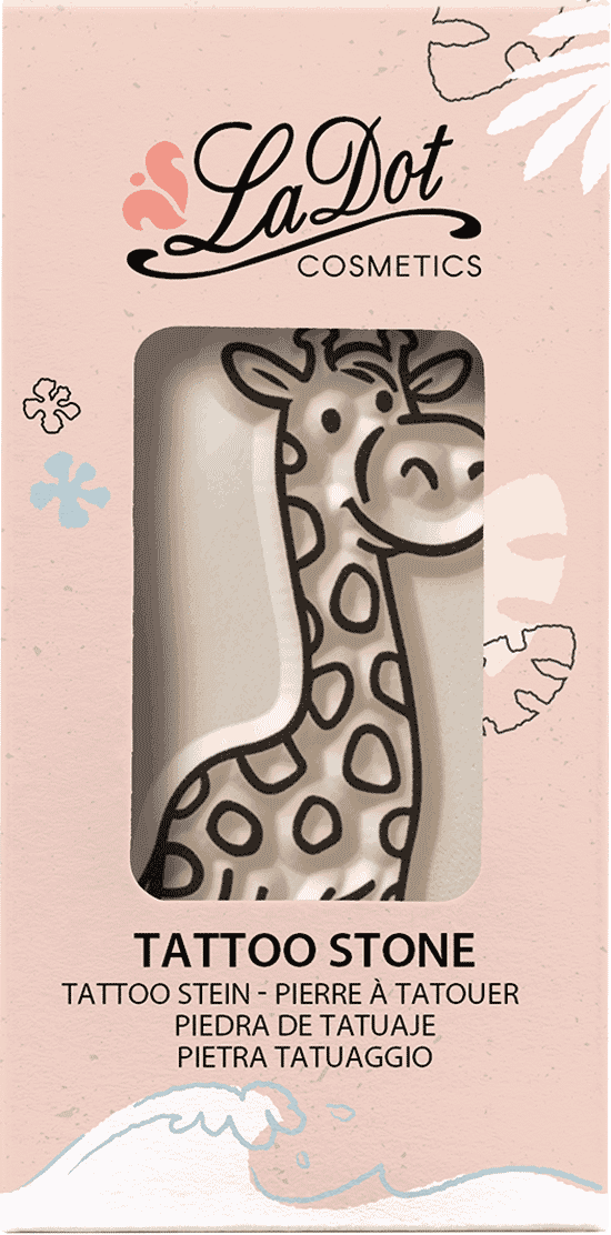 LaDot Stein - "Giraffe" (2,5 x 5 cm) - Temporärer Tattoo Stempel