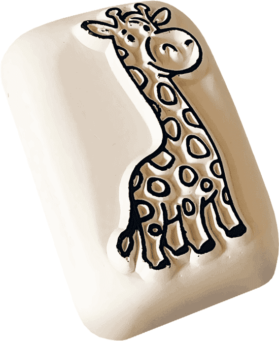 LaDot Stein - "Giraffe" (2,5 x 5 cm) - Temporärer Tattoo Stempel