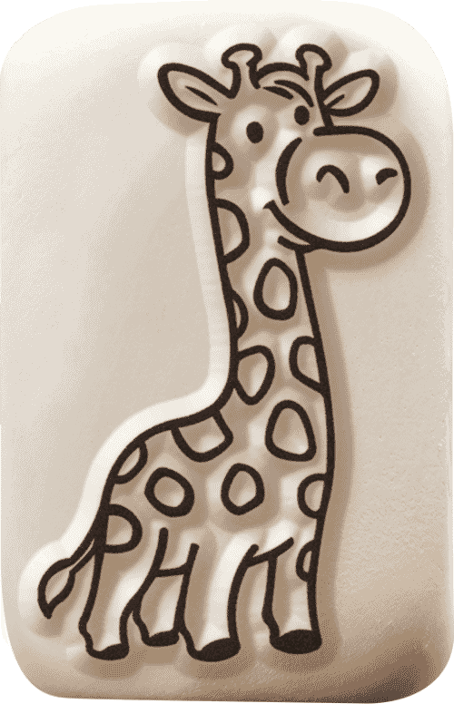 LaDot Stein - "Giraffe" (2,5 x 5 cm) - Temporärer Tattoo Stempel