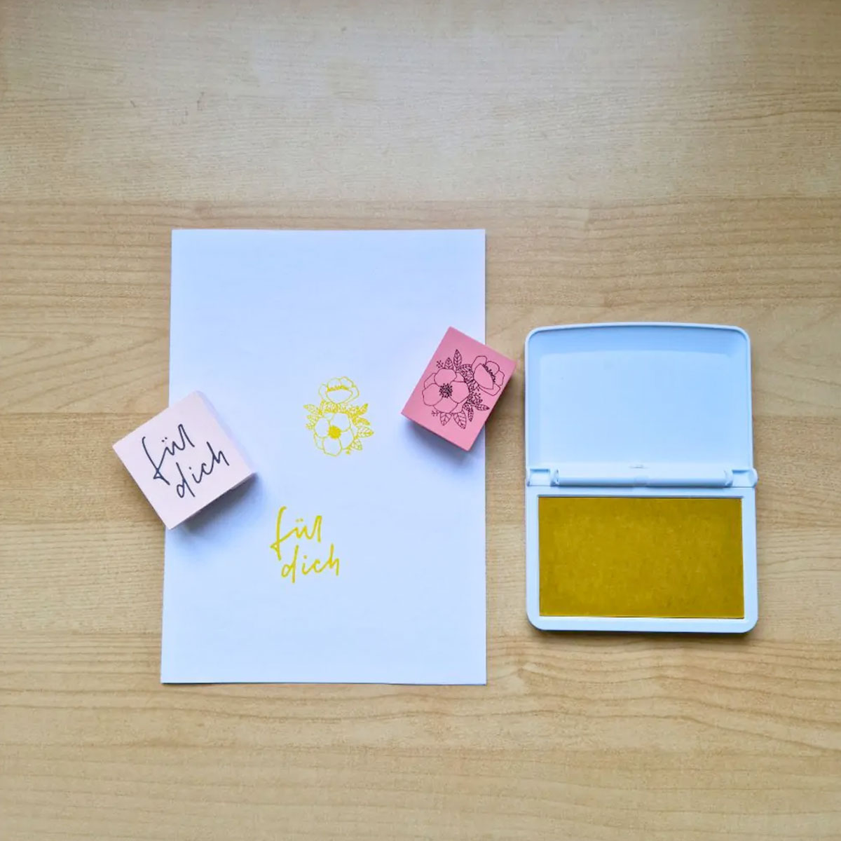 COLOP MAKE Stempelkissen gelb (sunny yellow) - kinder-druckerei.de