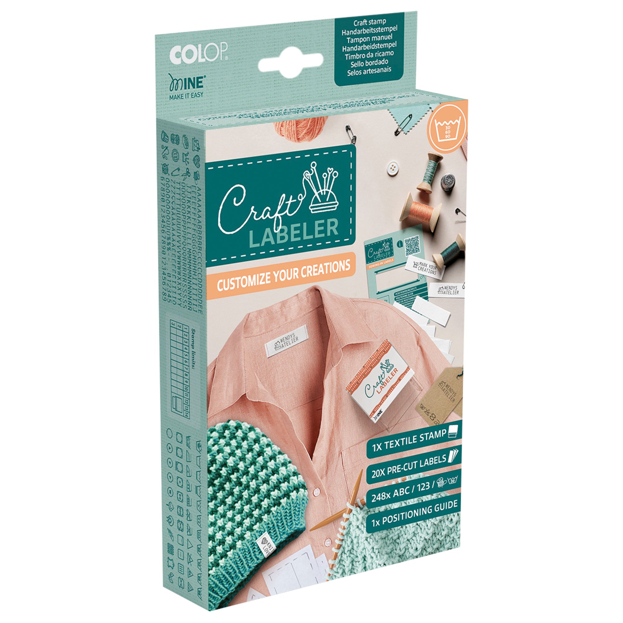 Colop Craft LABELER Tampon textile Set Printer 20