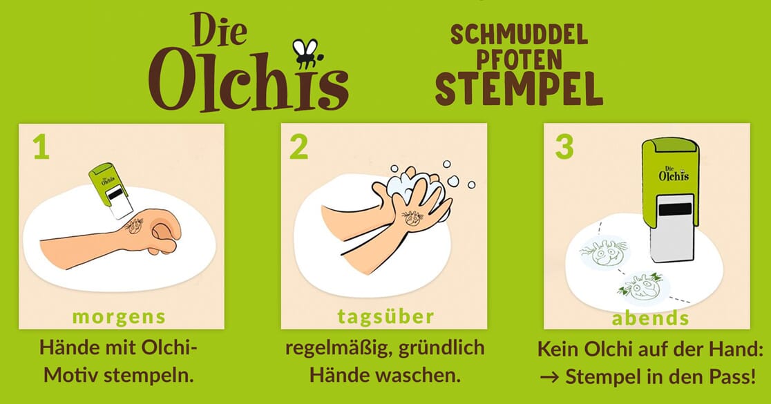 Die Olchis - Schmuddelpfoten-Stempel-Spiel