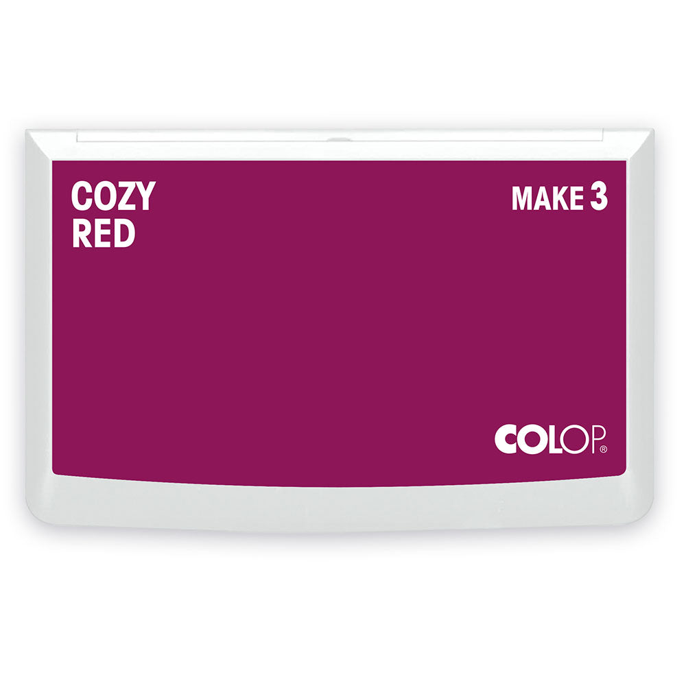 COLOP MAKE Stempelkissen dunkelrot (cozy red) - kinder-druckerei.de
