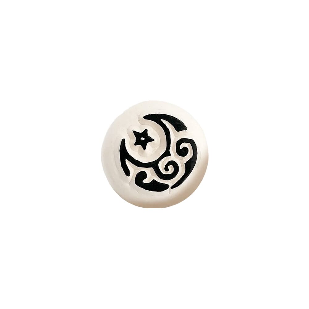 LaDot Stein "Mond" (1,5 x 1,5 cm) - Temporärer Tattoo Stempel