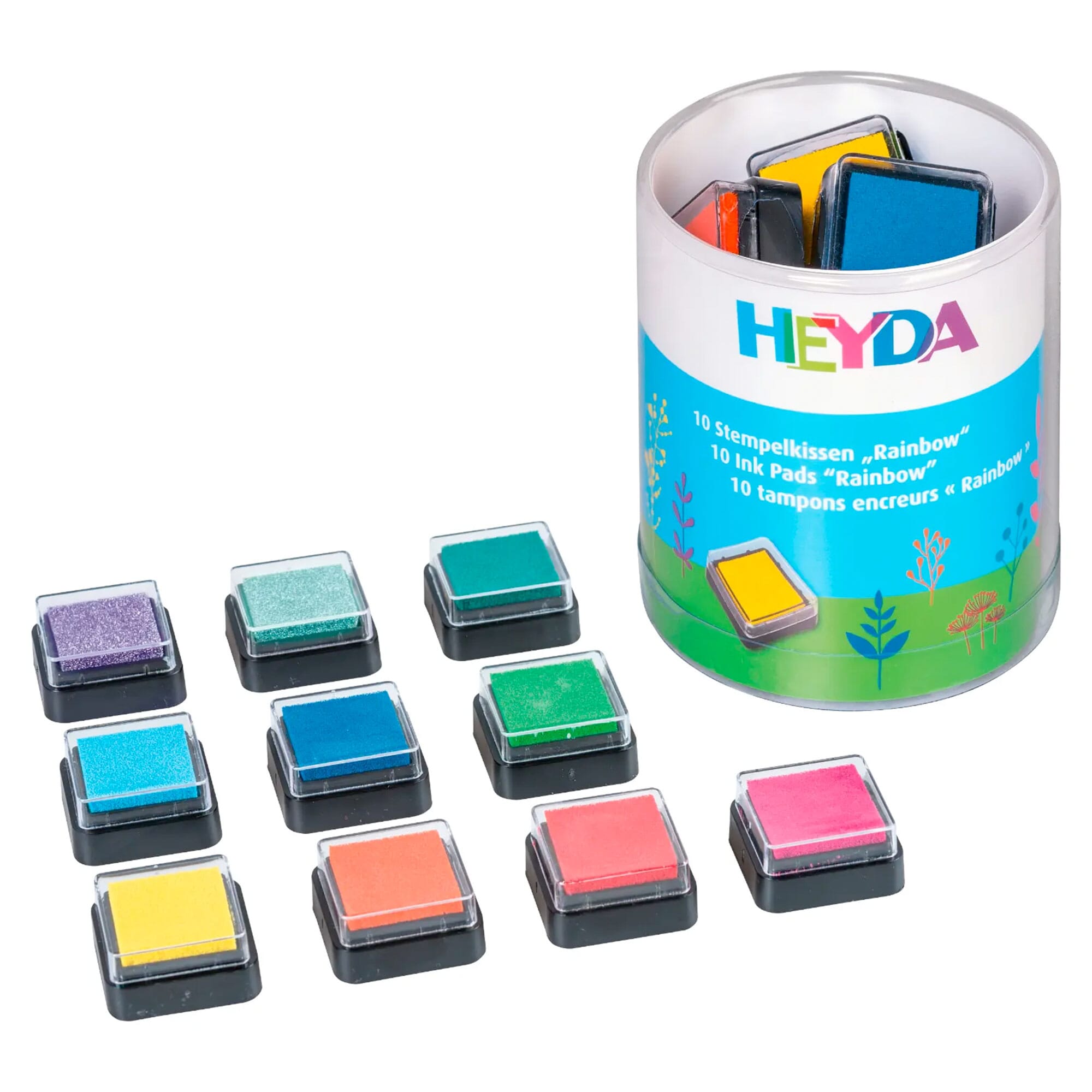 HEYDA Stempelkissen-Set Mini "Rainbow" (10 Stück)