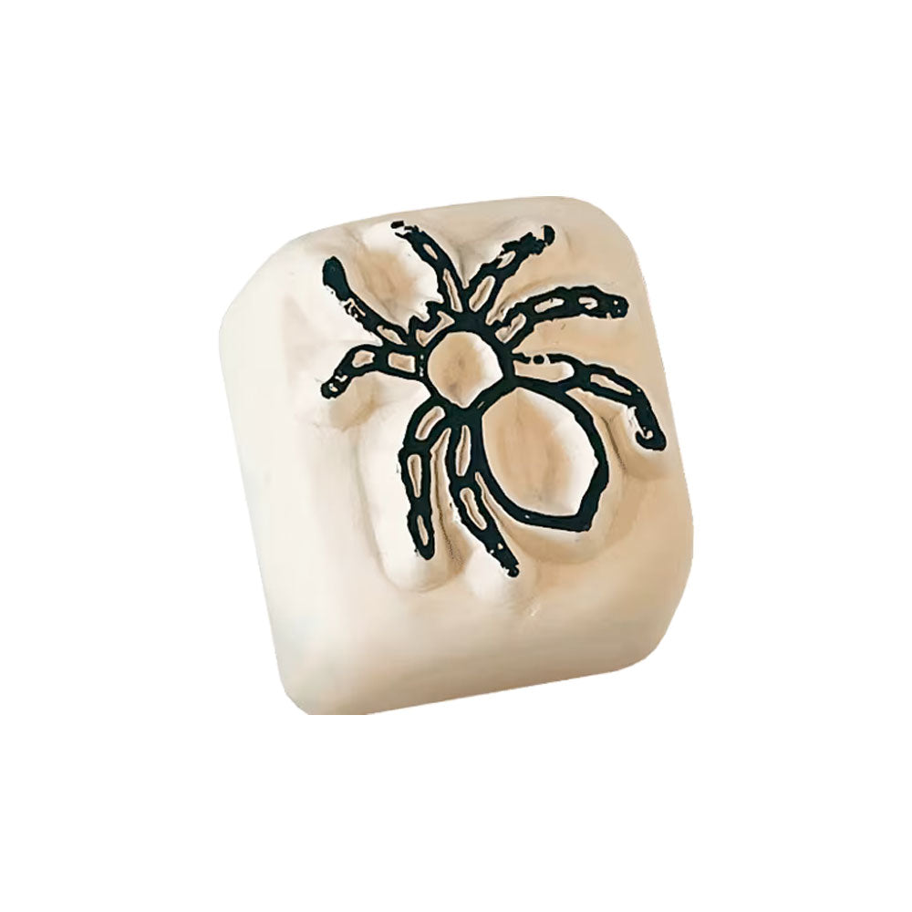 LaDot Stein - "Spinne" (1,5 x 1,5 cm) - Temporärer Tattoo Stempel - kinder-druckerei.de