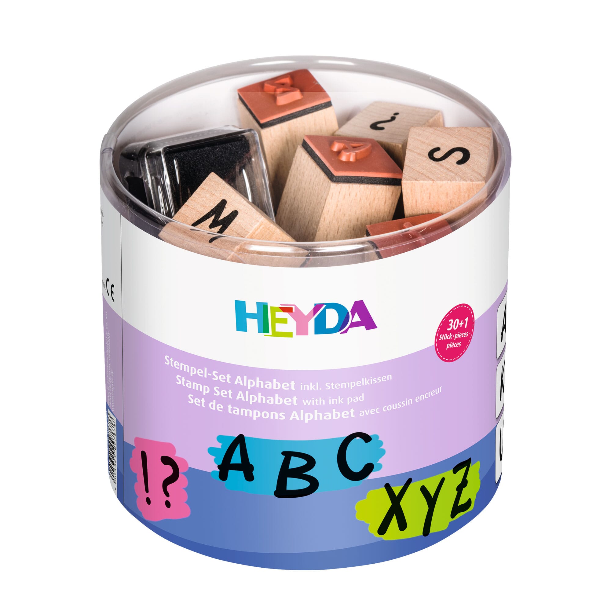 HEYDA Stempel-Set "Alphabet" inkl. Stempelkissen