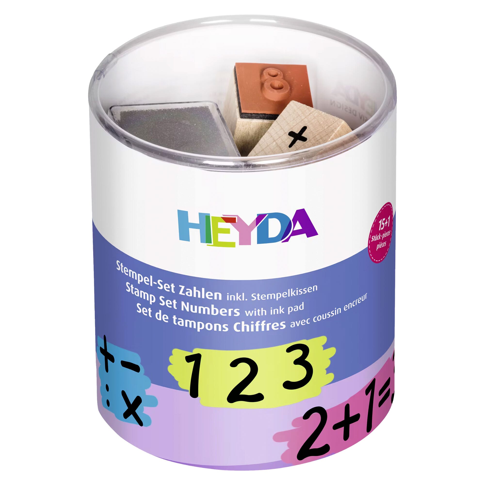 HEYDA Stempel-Set "Zahlen" inkl. Stempelkissen